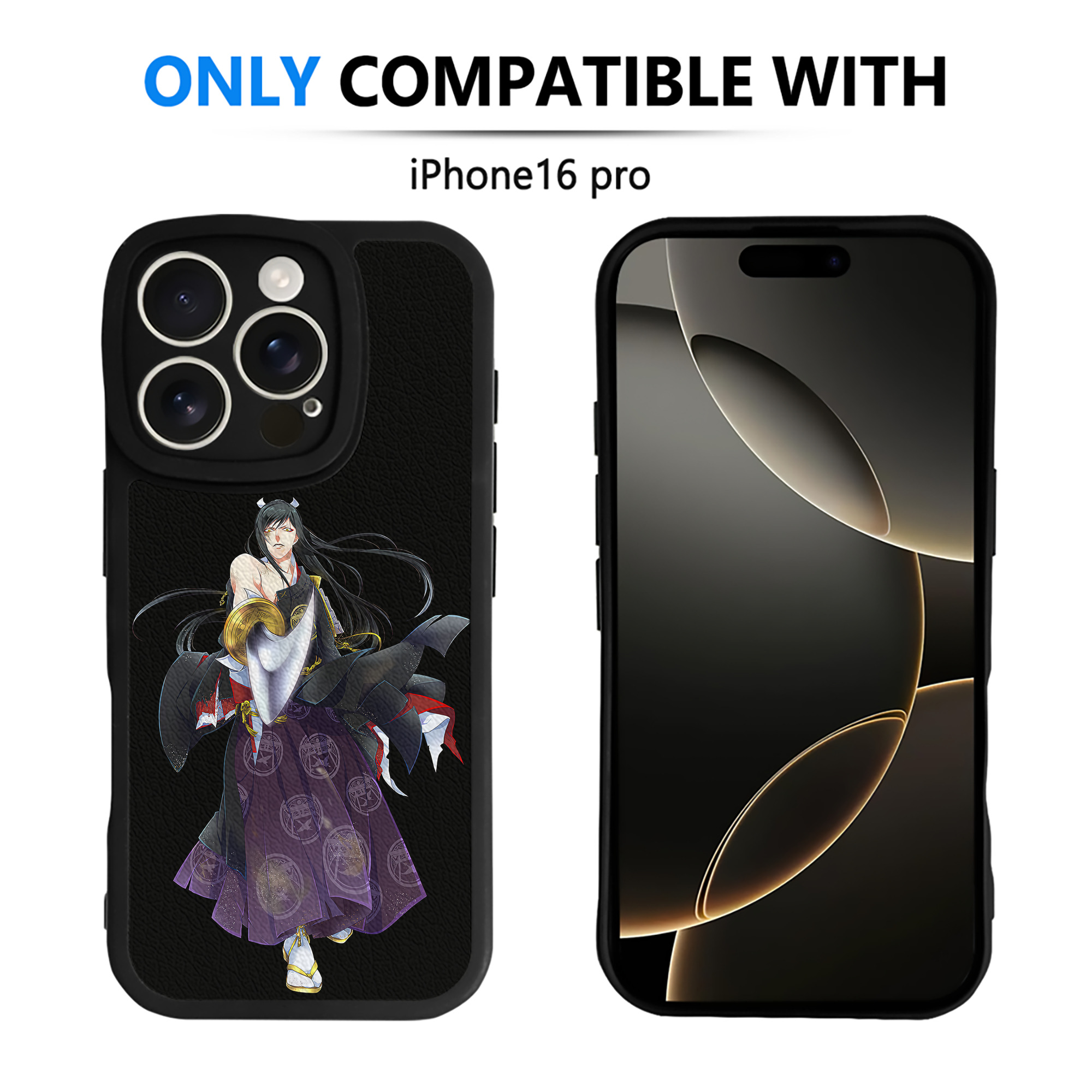 （画像用） 刀剣乱舞 Touken Ranbu 【iPhone 16シリーズ対応】シリコンスマホケース（レザー調） 材質：シリコン